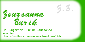 zsuzsanna burik business card